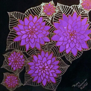 Midnight Magentas [Canvas Board]