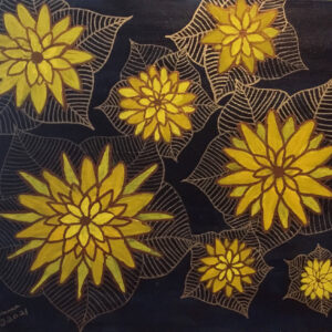 Twilight Blossoms [canvas board]