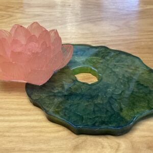 Drk-green-pink Lily Pad Pink