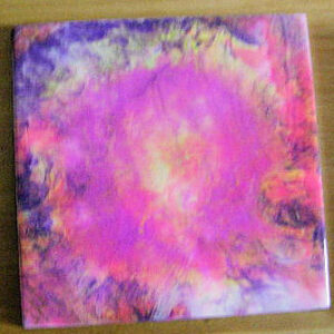 Pink Sunburst Trivet